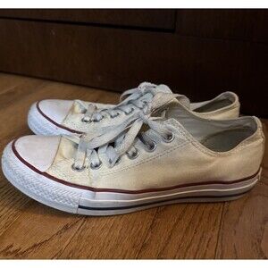 Converse Chuck Taylor All Star Low White Size 5 men 7 women VERY GOOD Condition